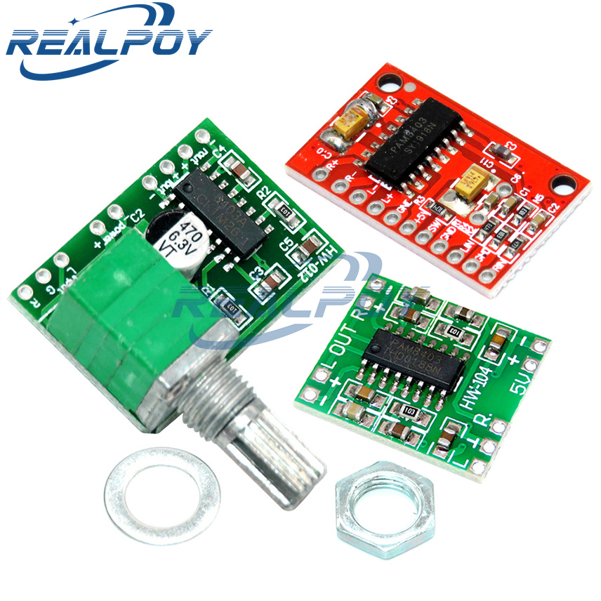 Diy Audio Electronics Kit - PAM8403 Super Mini-Digital-Leistungsverstärkerplatine, Miniatur-Leistungsverstärkerplatine der Klasse