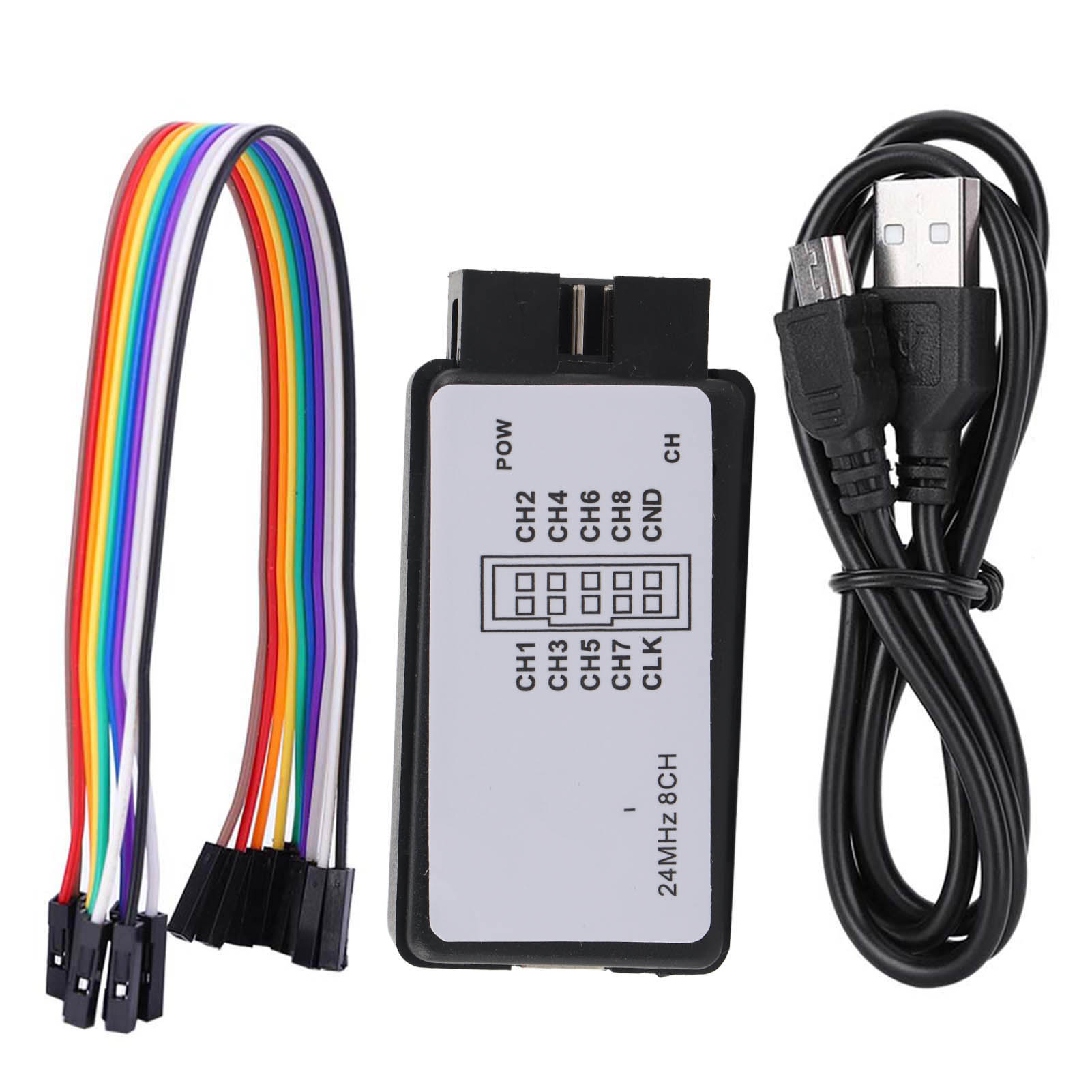 Logic Analyzer Usb - Logikanalysator 24MHz Logikanalysator-Gerät USB-Logikanalysator-Set Mini Digitaler